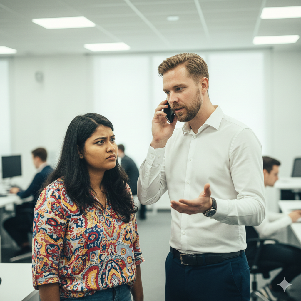 Handling a frustrated insurance customer